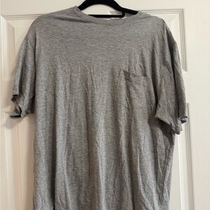 Peter Millar Heathered Gray Short Sleeve Pocket Tee